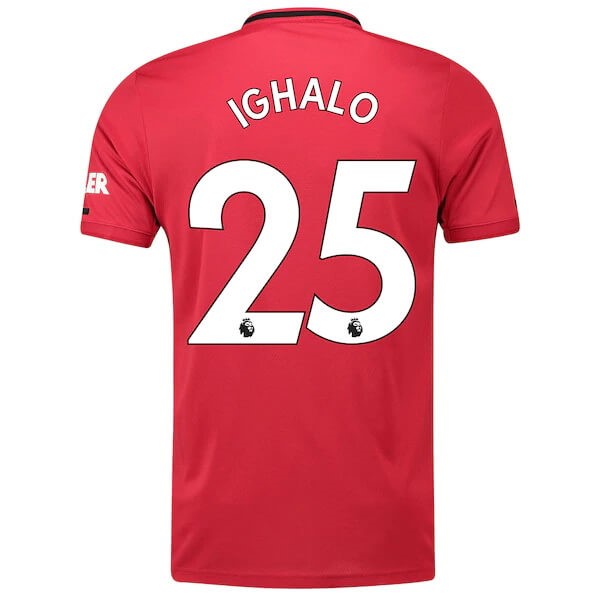 Camiseta Manchester United NO.25 Ighalo Primera equipo 2019-20 Rojo